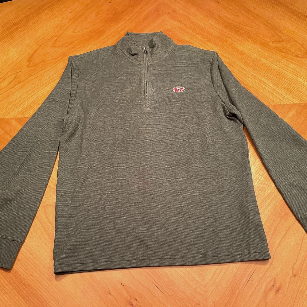 Vineyard Vines Mens 1/4 zip Pullover Medium Shep Shirt 49ers logo never worn